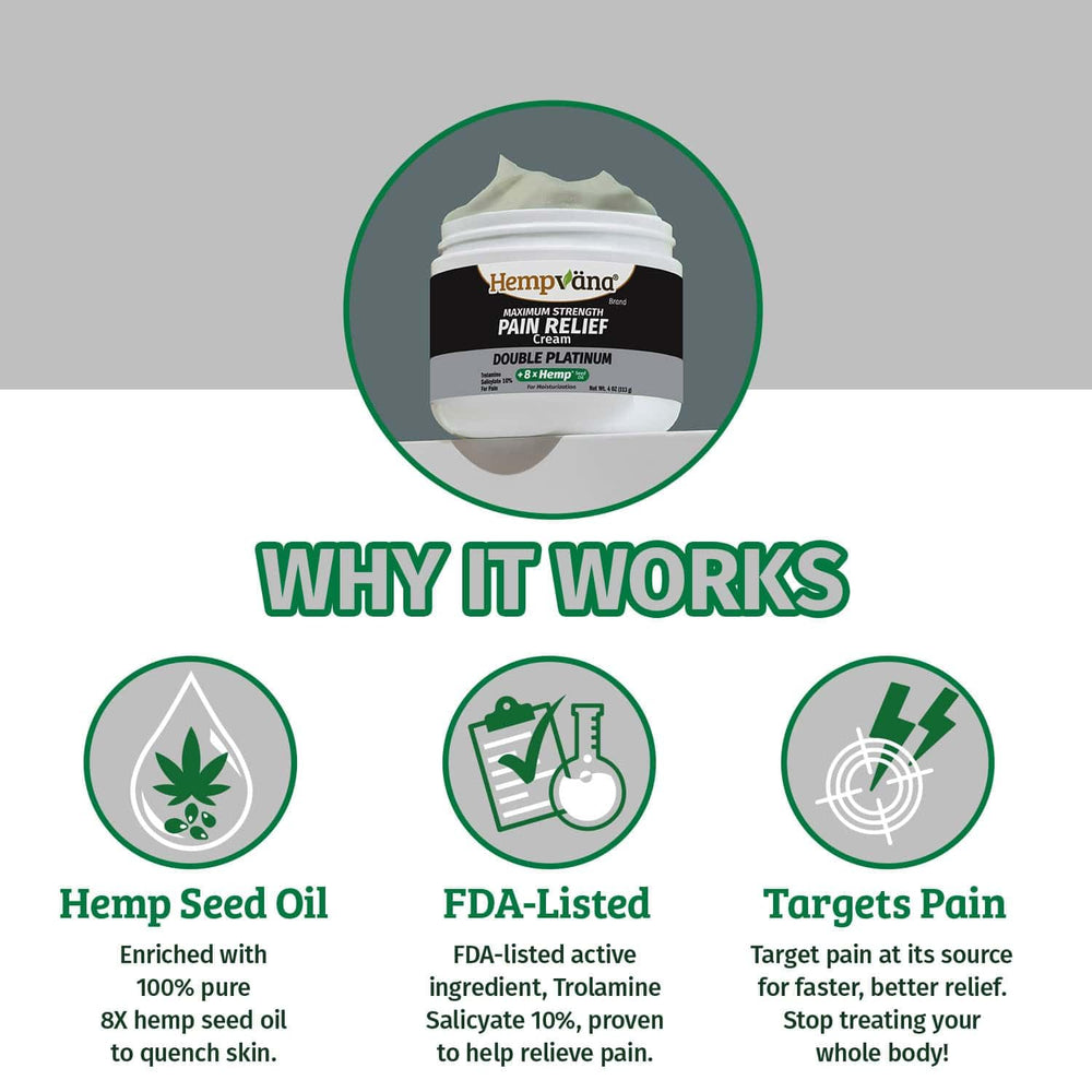 Hempvana Double Platinum formula is odor-free for daily use