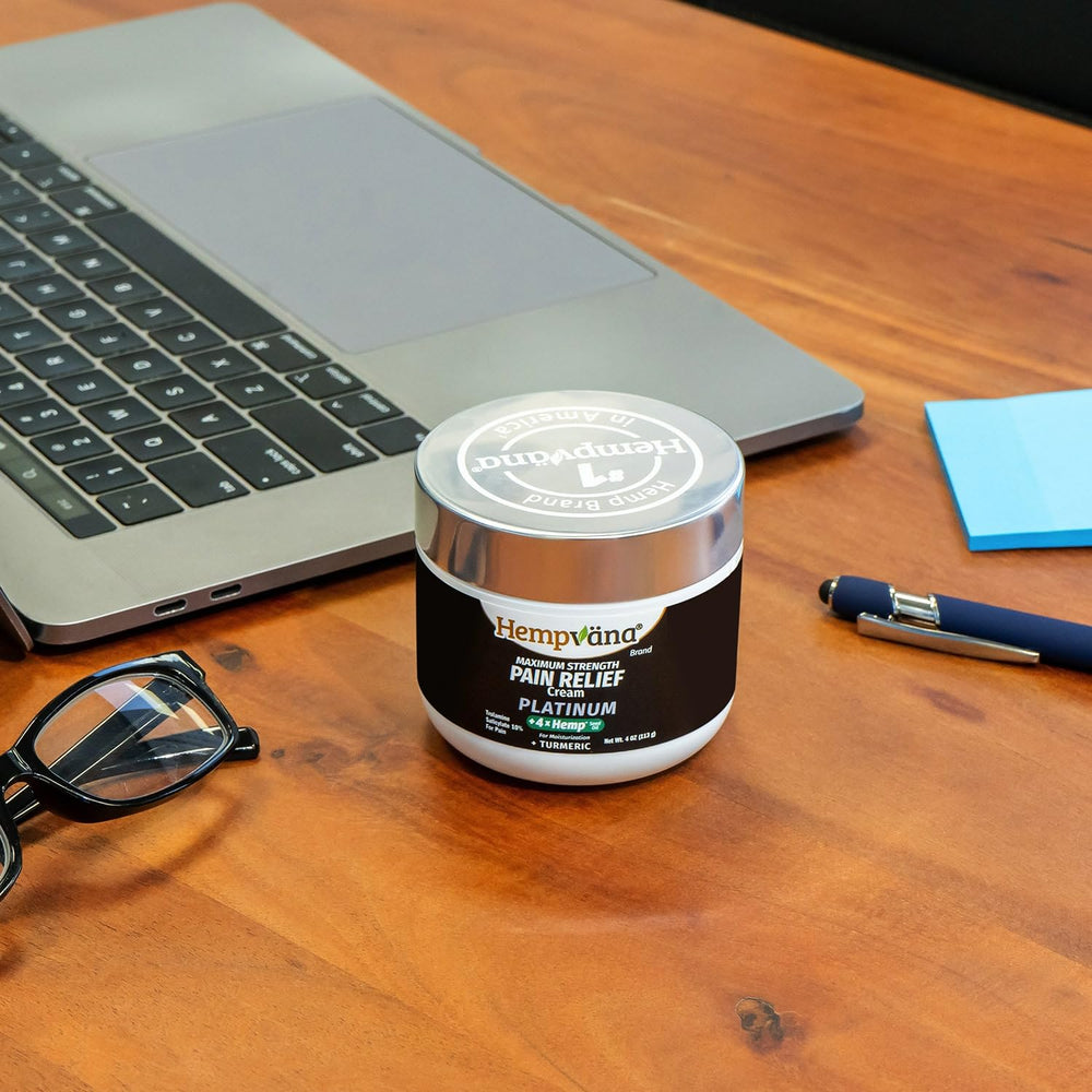 Hempvana Platinum packaging and display ready for shelves