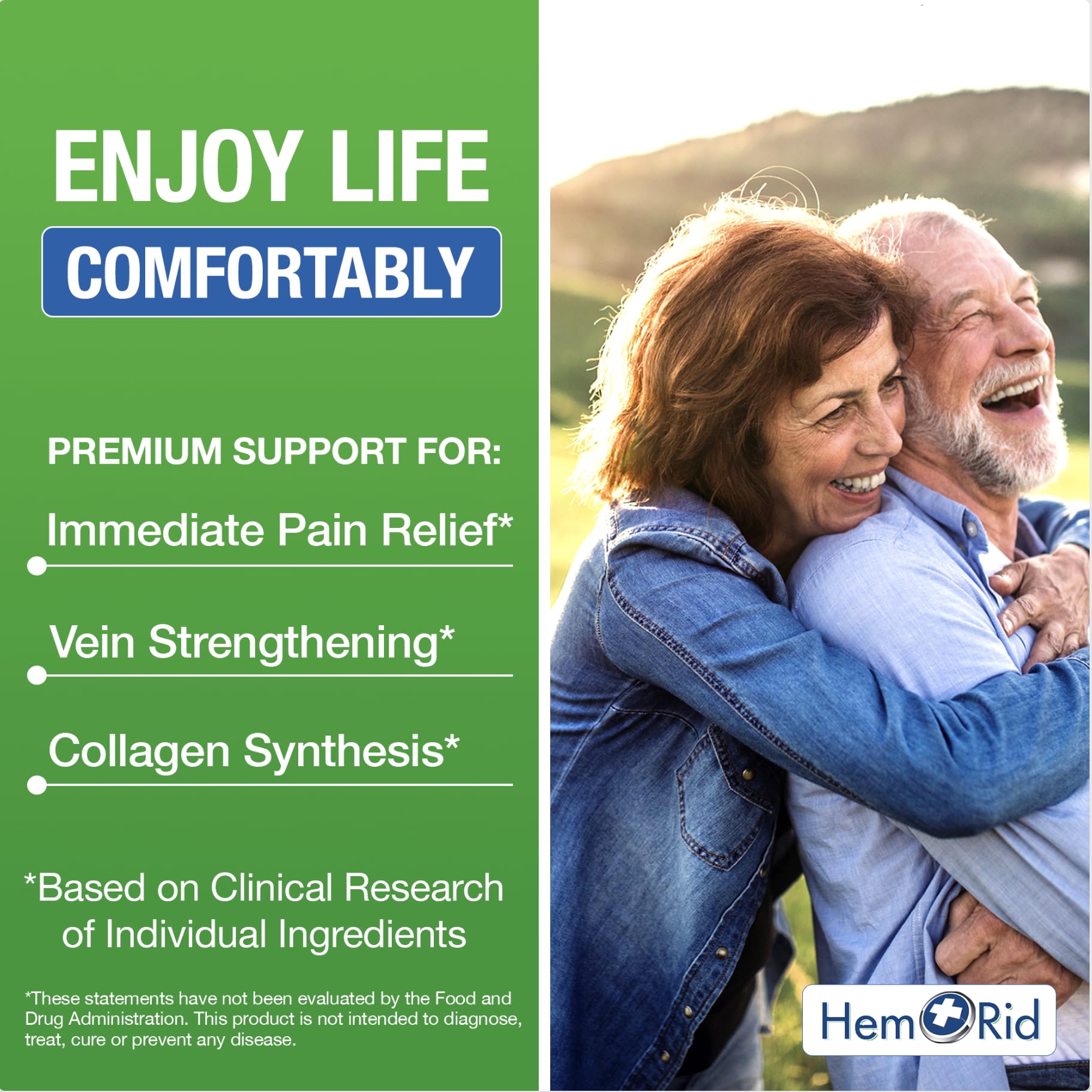 HemRid capsules in dish demonstrates easy daily dosing