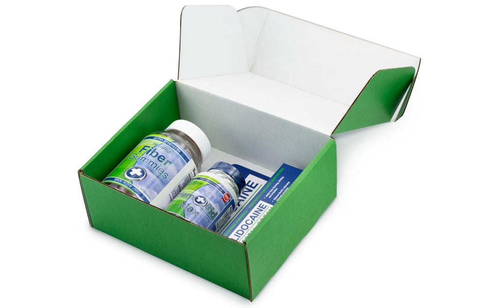 HemRid lidocaine cream application closeup highlights hygienic use