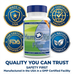 Lifestyle setting with HemRid Plus as part of a wellness routine.