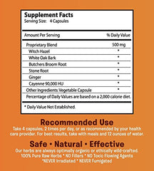Hemroid Harry's Herbal Remedy label highlights natural herbal ingredients.