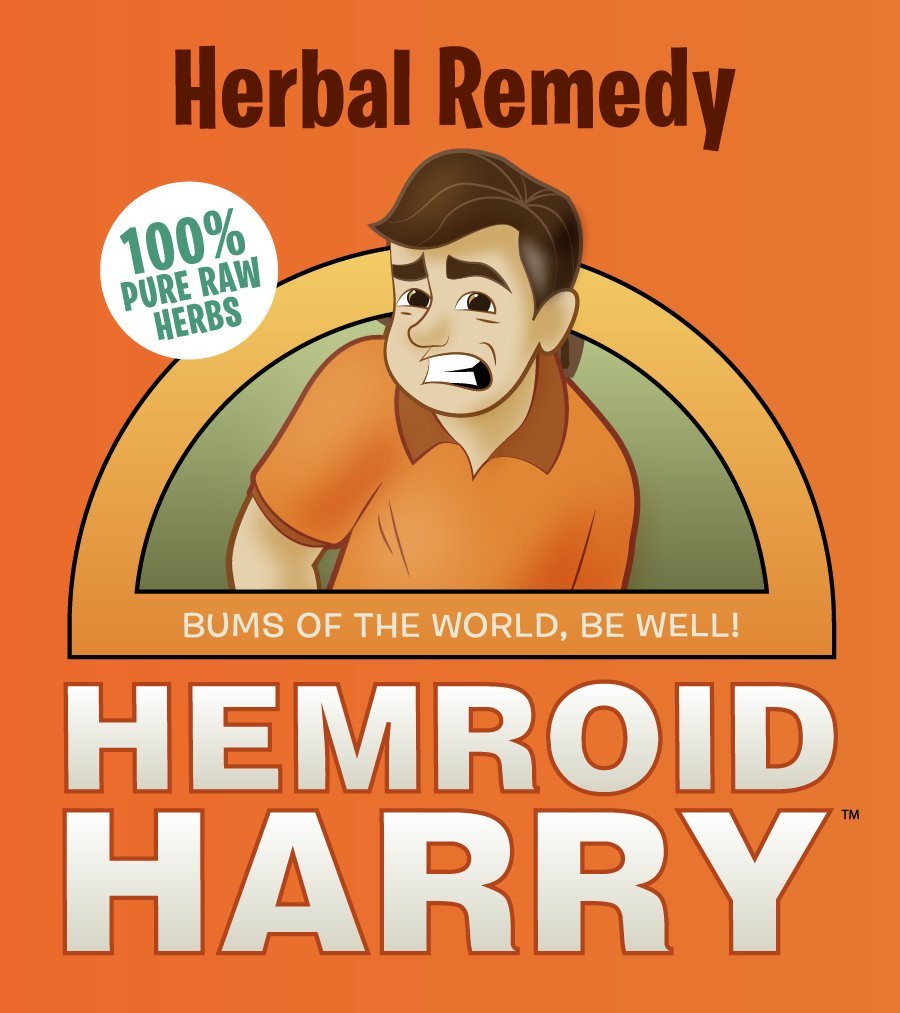 Hemroid Harry's Herbal Remedy pills close-up, easy-to-swallow formula for daily routine.