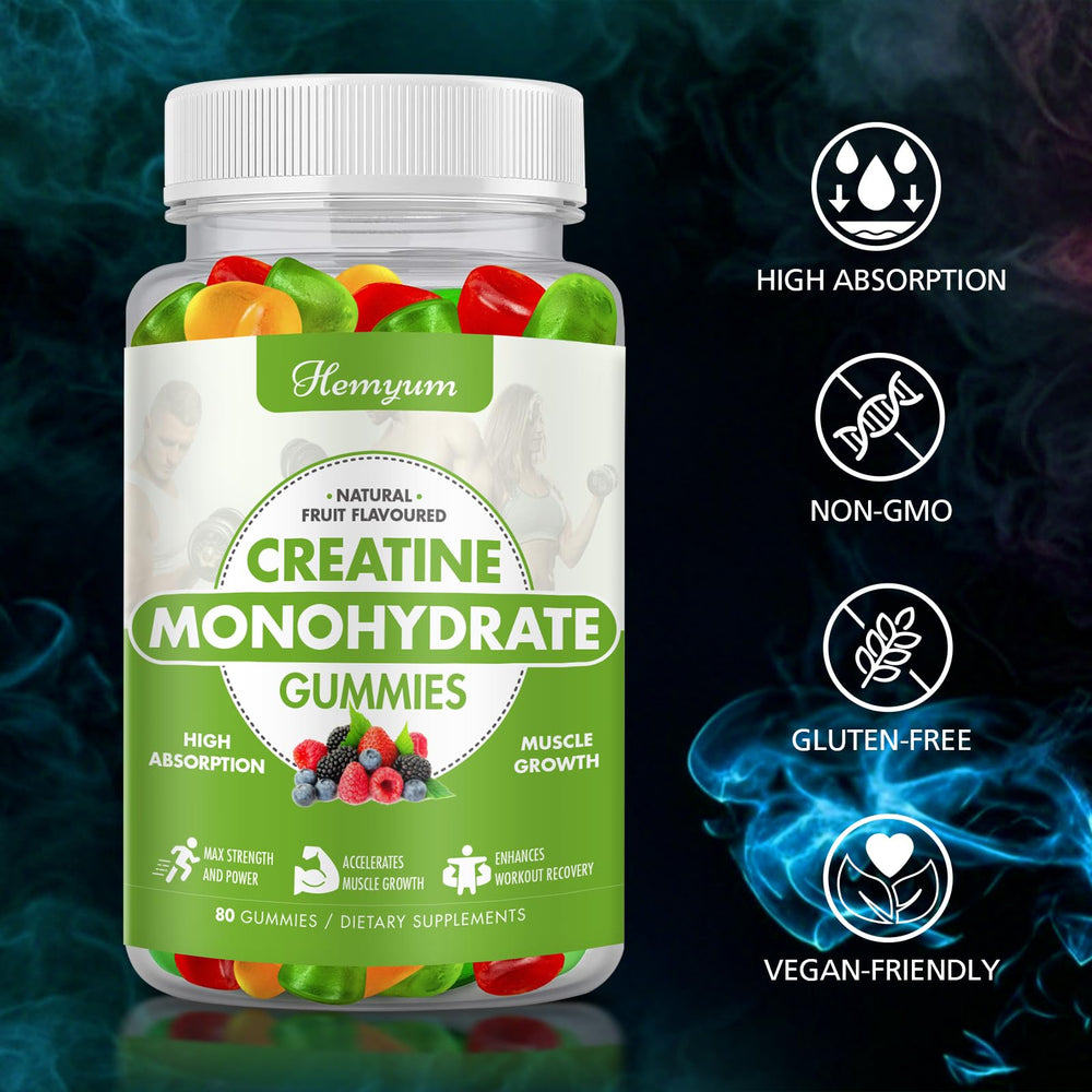 Hemyum Creatine Gummies packaging on shelf for quick recognition
