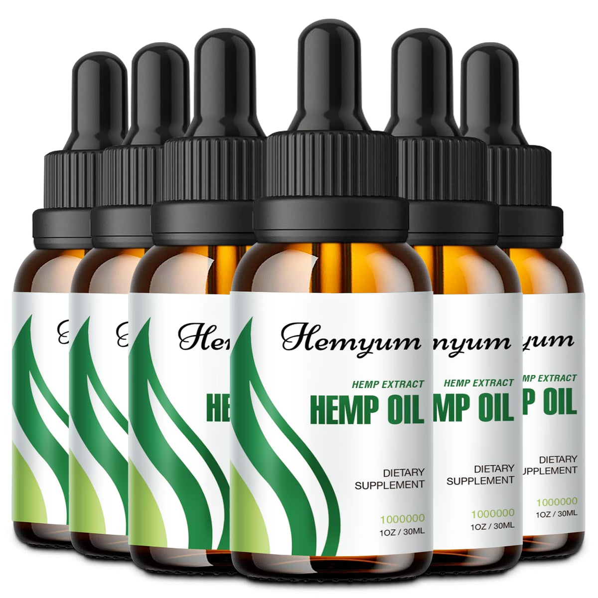 Hemyum hemp oil drops bottle shows omega-rich formula for daily wellness