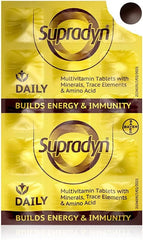 HENU Supradyn ingredients label highlighting vitamins and minerals