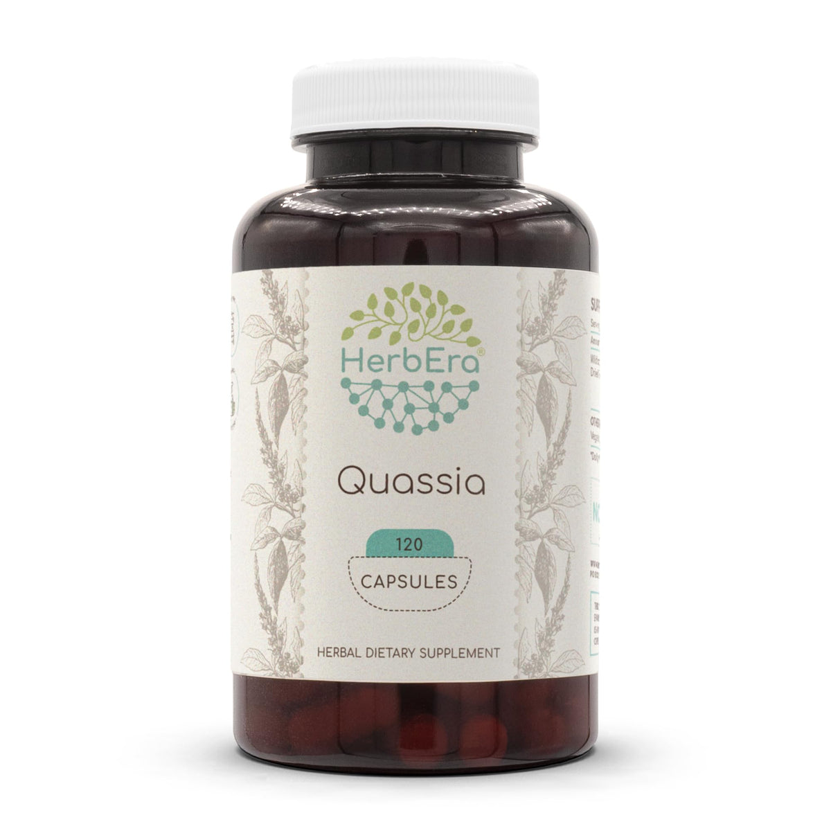 HerbEra Quassia bottle front for daily herbal routine
