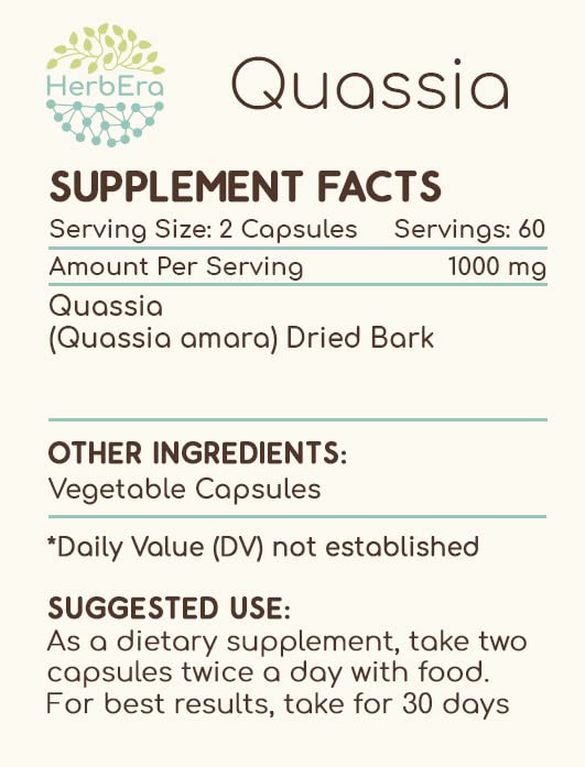 HerbEra Quassia dried bark high-quality wildcrafted material