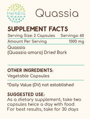 HerbEra Quassia dried bark high-quality wildcrafted material