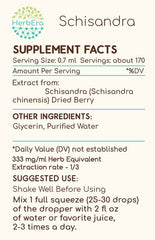 HerbEra Schisandra label-closeup highlights trusted USA-made quality
