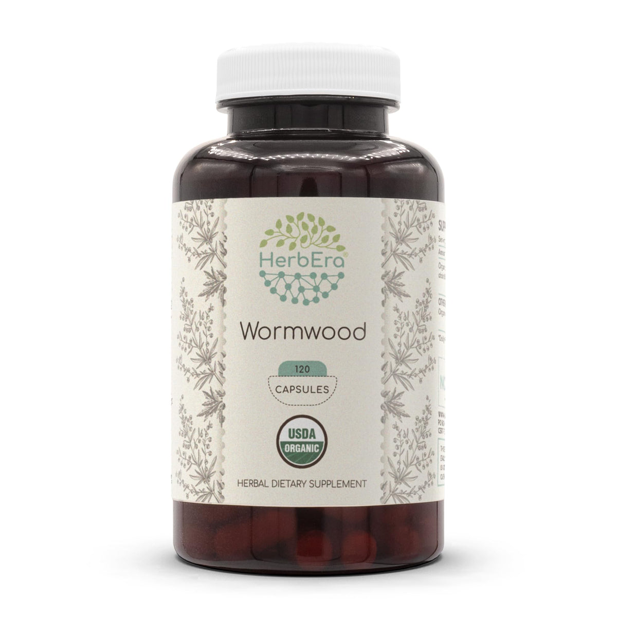 HerbEra Wormwood capsules bottle front for daily wellness