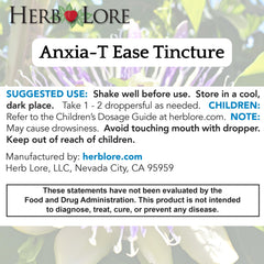 Organic herb blend highlighted in Anxia-T Ease for gentle mood support.