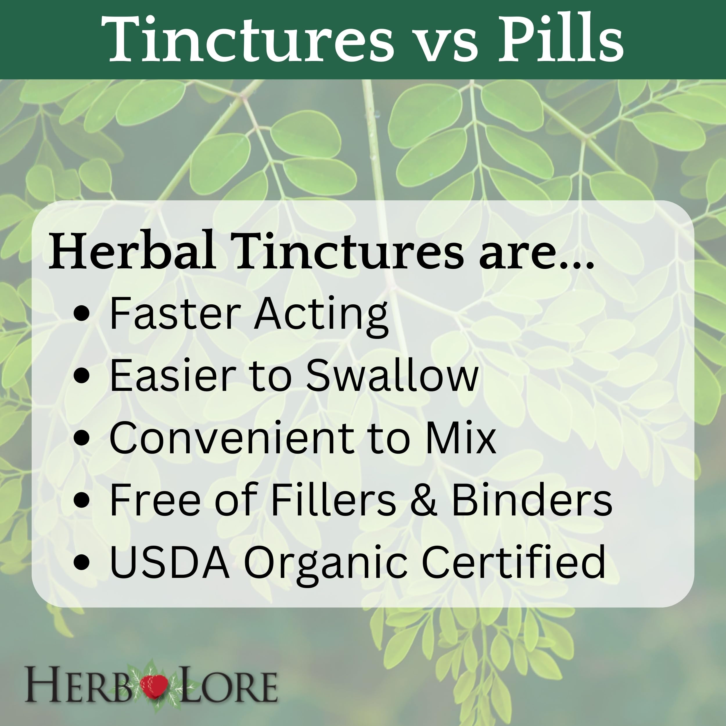 Alcohol-free icon and label on Herb Lore GoodNight tincture.