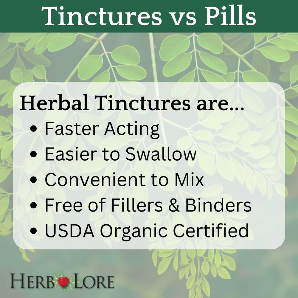 Alcohol-free icon and label on Herb Lore GoodNight tincture.