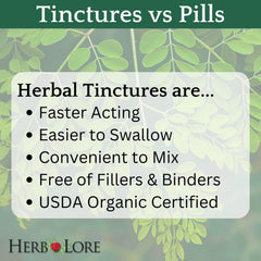 Alcohol-free icon and label on Herb Lore GoodNight tincture.