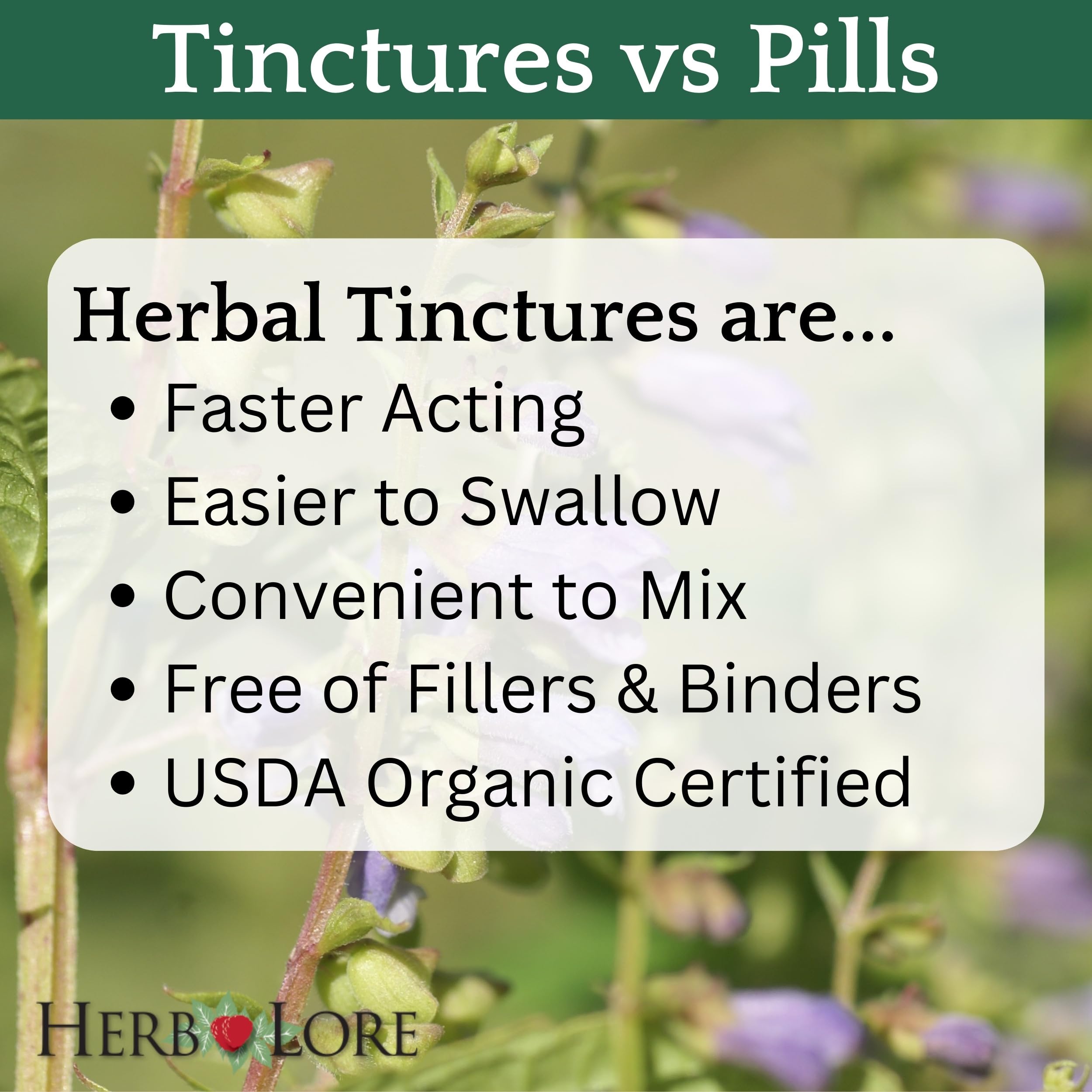 Herb Lore GoodNight Tincture under the tongue for fast calming effects.