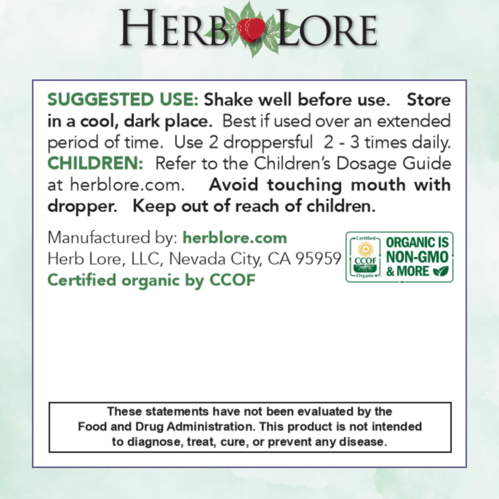 Kid-friendly use of Herb Lore Iron Tonic with simple drops.