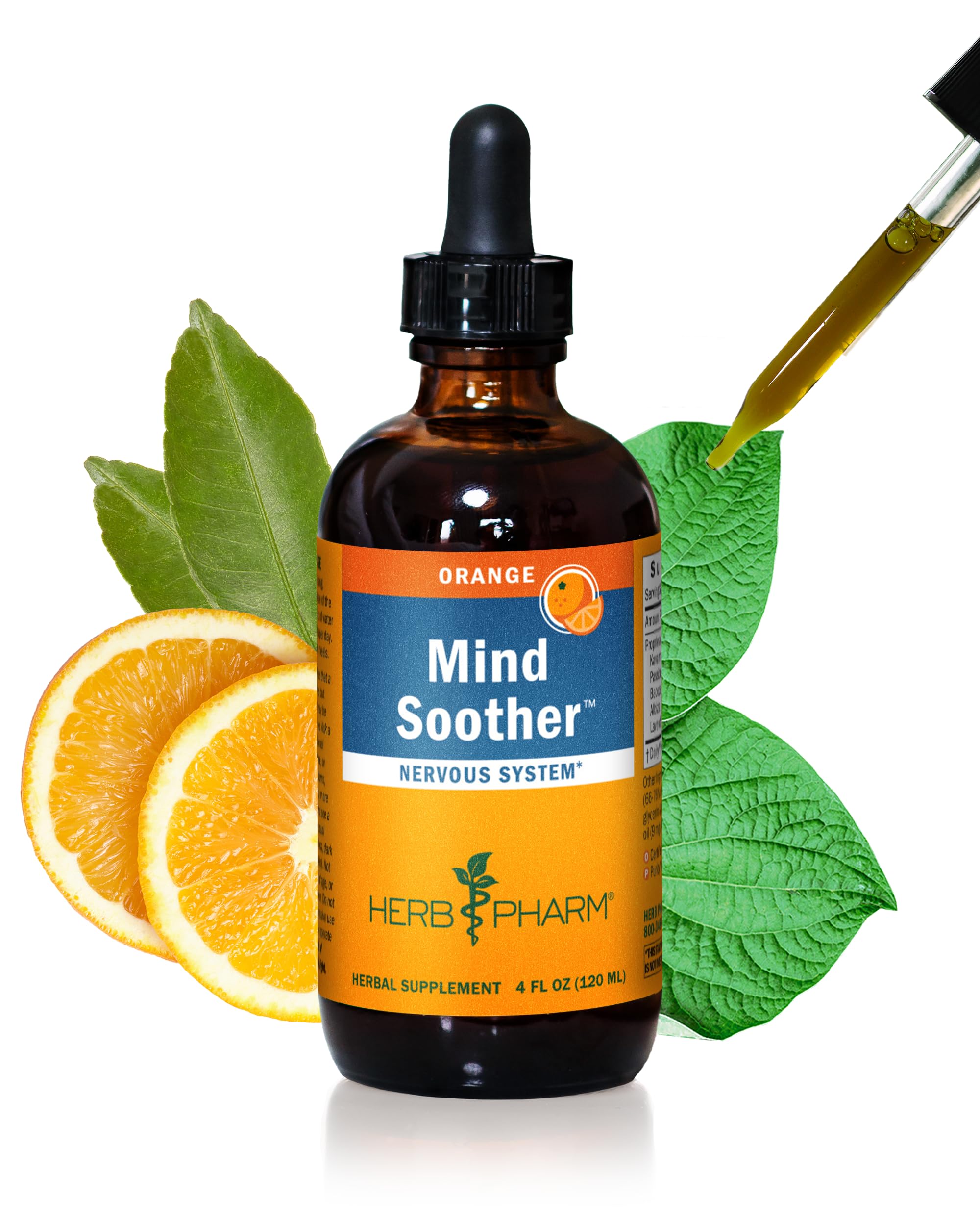 Herb Pharm Anxiety Soother bottle highlights a calming kava blend for occasional nerves.