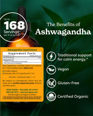 Herb Pharm Ashwagandha root closeup, spotlighting the dried whole root used.