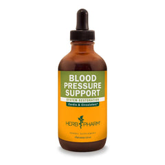 Herb Pharm Blood Pressure Support bottle showing rapid-absorption liquid formula for everyday cardiovascular support