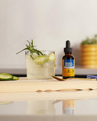Herb Pharm Brain and Memory liquid label shows ingredients and batch details for informed use.