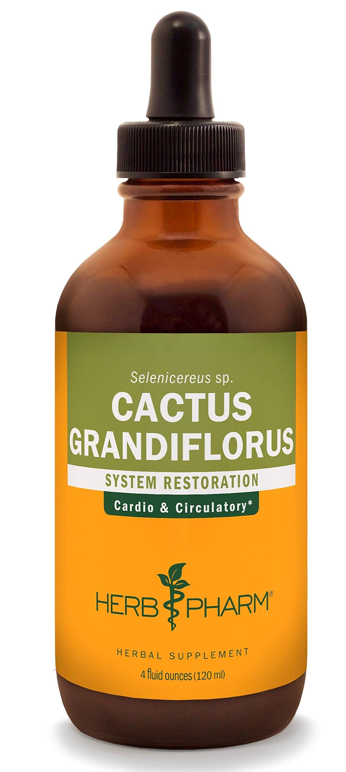 Herb Pharm Cactus Grandiflorus bottle pour for easy dosing