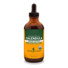 Herb Pharm Calendula liquid extract bottle pour for minor pain support