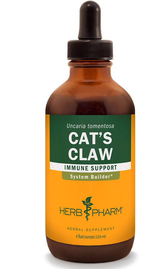 Herb Pharm Cat's Claw bottle pour for easy dosing and daily immune support