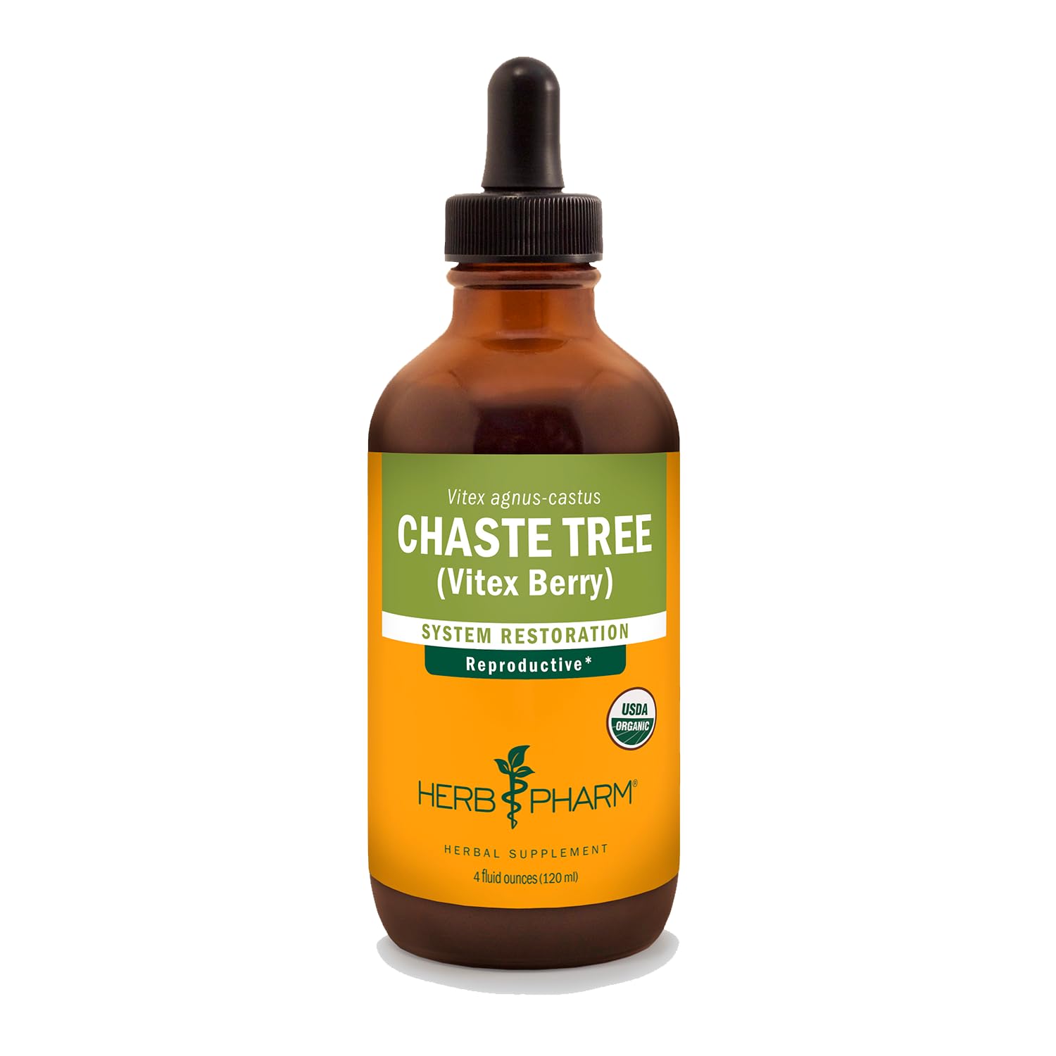 Herb Pharm Chaste Tree liquid extract bottle ready for daily use with Vitex