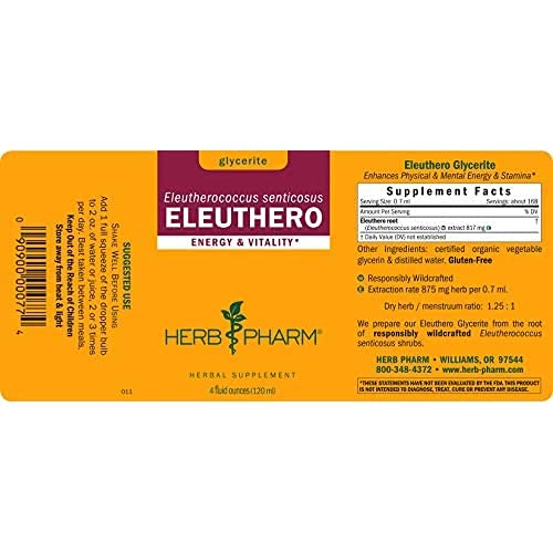 Pour Eleuthero glycerite into water for gentle, alcohol-free stamina support.