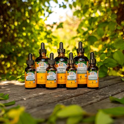 Amber glass bottle protecting herbal ingredients.