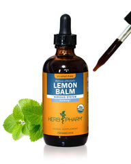 Herb Pharm lemon balm extract bottle for calming support
