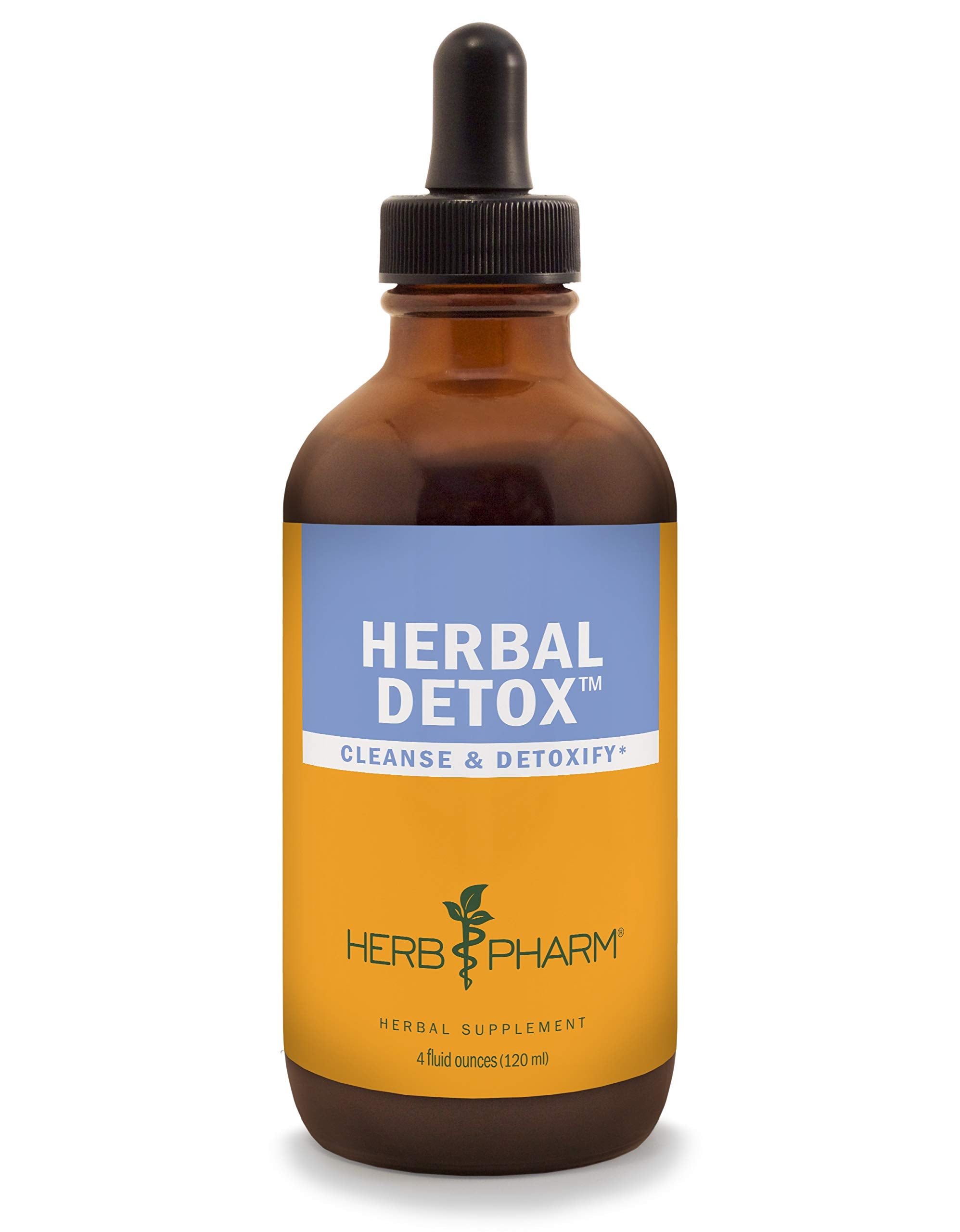 Herb Pharm liquid detox formula bottle with dropper for convenient cleansing support.