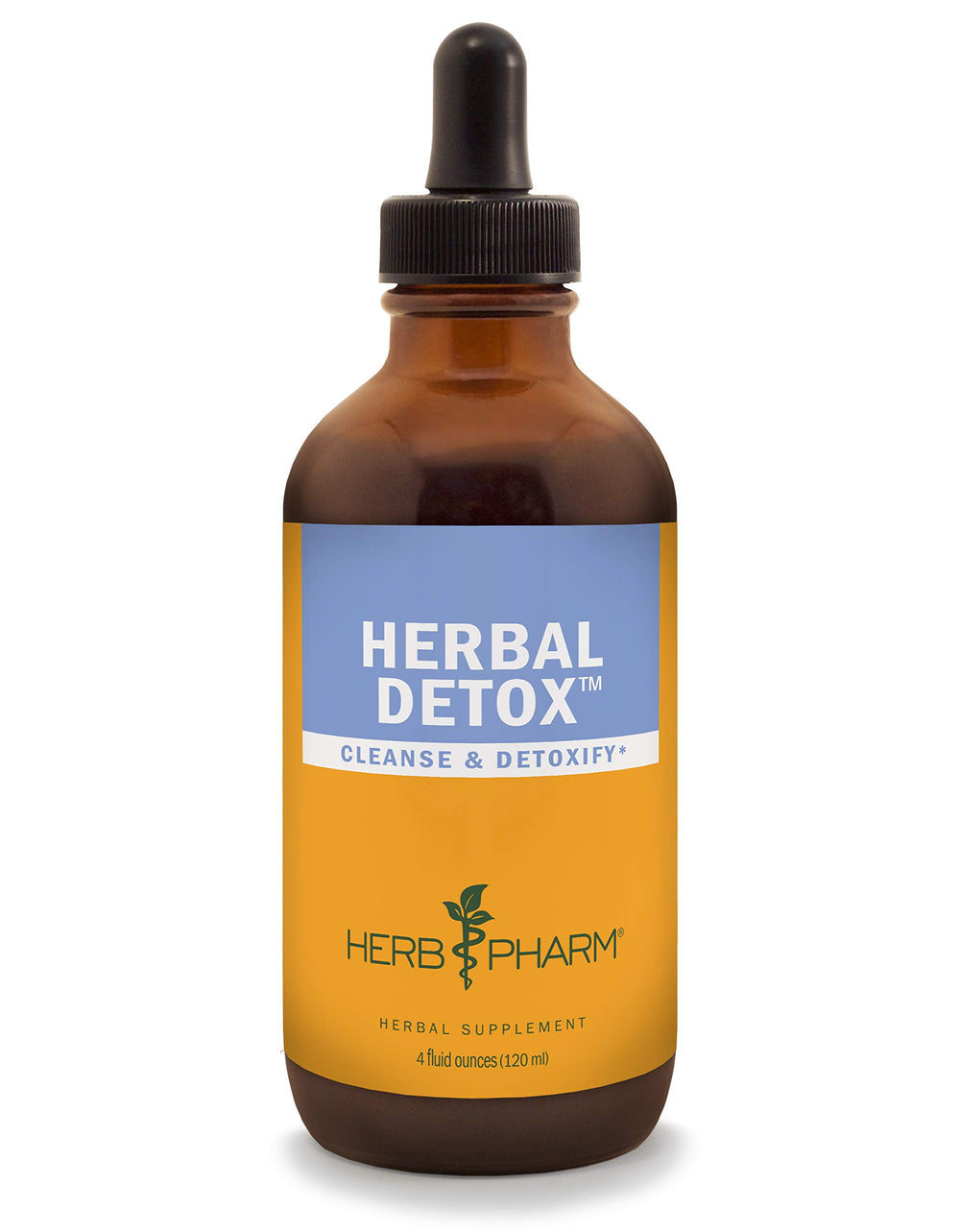 Herb Pharm liquid detox formula bottle with dropper for convenient cleansing support.
