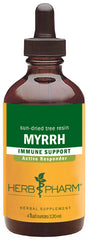Herb Pharm Myrrh liquid extract bottle overview supports daily immune function