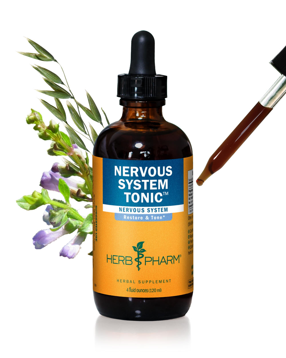 Herb Pharm Nervous System Tonic bottle for daily calm and balanced support
