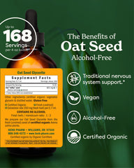 Milky-stage oat seeds hand-harvested for Herb Pharm glycerite