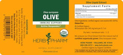 Herb Pharm Olive Leaf Extract packaging with product details.