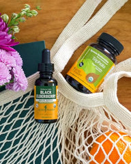 Packaging and label from Herb Pharm emphasizing organic and sustainable practices.