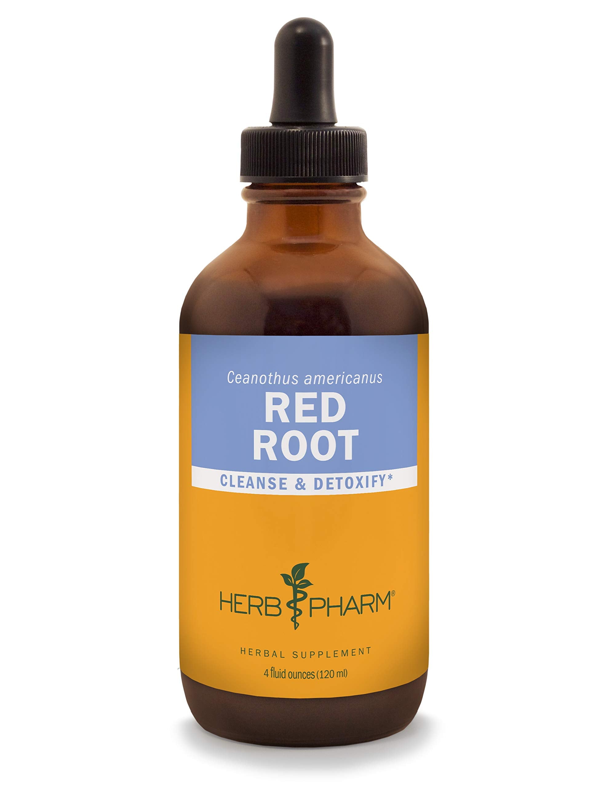 Herb Pharm Red Root liquid extract bottle pour for easy daily dosing