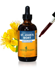 Herb Pharm St. John's Wort liquid extract bottle for daily mood support.