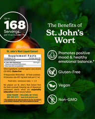 Herb Pharm St. John's Wort extract being poured for easy daily dosing.