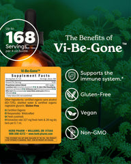 Herb Pharm Virattack bottle label closeup showing ingredients.