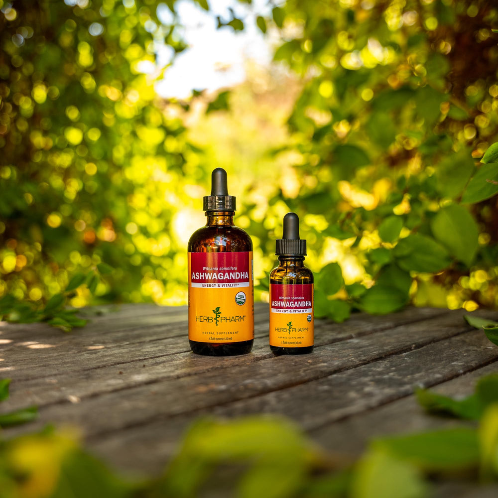 Herb Pharm Withania somnifera root reference, highlighting botanical source.