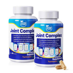 HERB PURE Joint Complex Turmacin turmeric bottle shows smooth daily movement support.