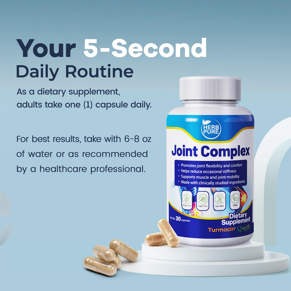 HERB PURE Joint Complex USA-made in GMP-certified facility quality.