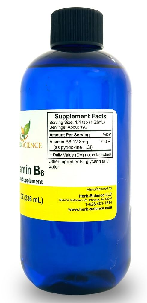 Herb-Science B6 drops dropper dispensing a quick, efficient dose
