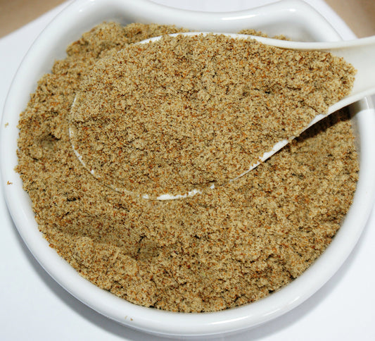 Herba Organica Milk Thistle Seeds Powder ready to blend into smoothies.