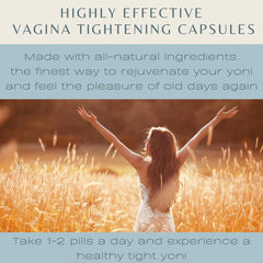 Front label view of Herbal-avRay Yoni Tight packaging.
