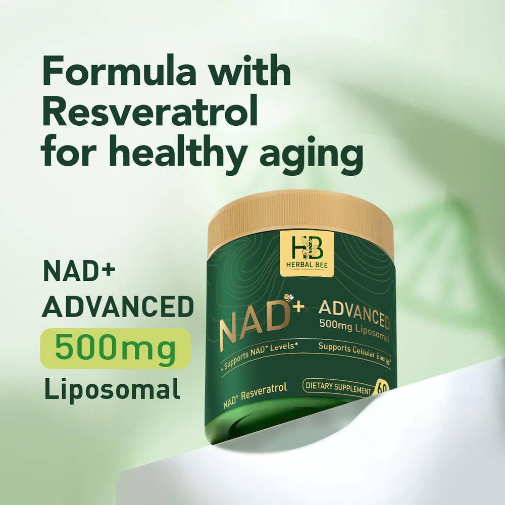 Herbal Bee Trans-Resveratrol 50 mg bottle signaling antioxidant-friendly support.